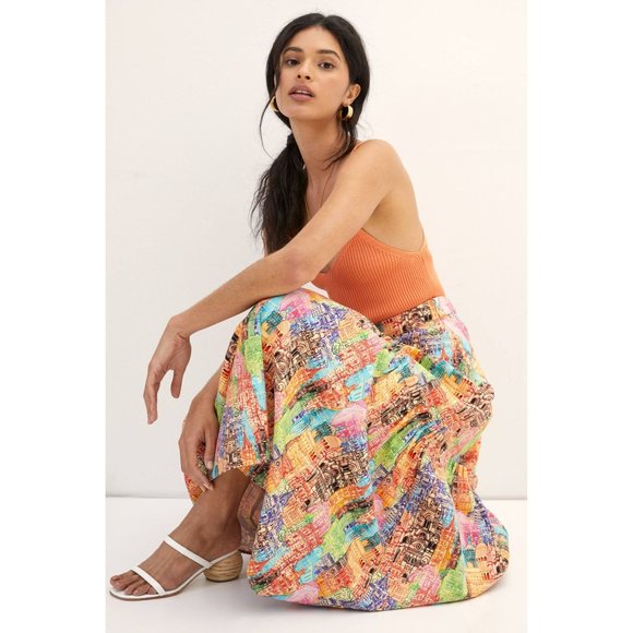 Anthropologie Eva Franco Villa Tiered Maxi Skirt - Picture 4 of 10